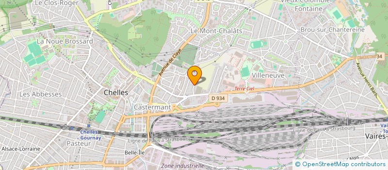 localisation de l'entreprise ECOLE SKI MER ET MONTAGNE à CHELLES