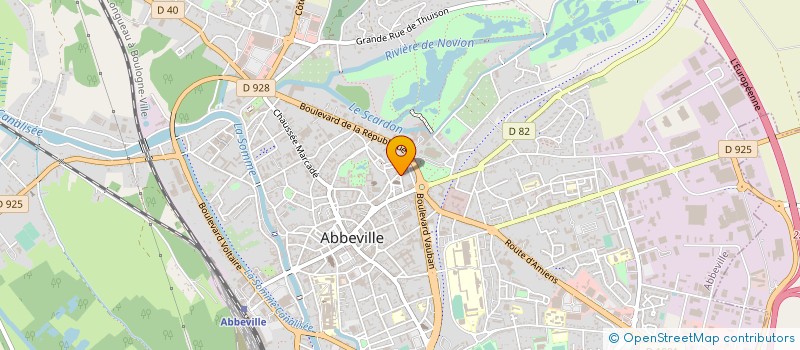 localisation de l'entreprise ECOLE ST GILLE à ABBEVILLE