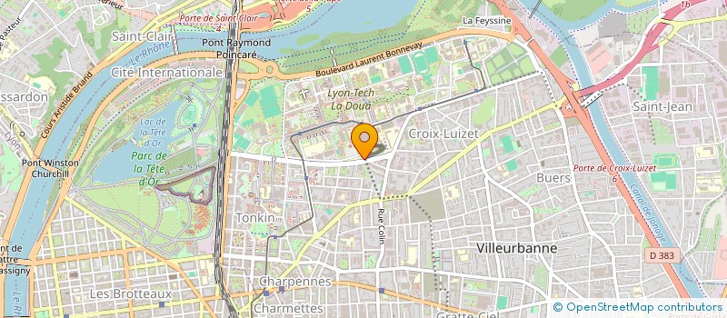 localisation de l'entreprise ECOLE SUPERIEUR CHIMIE INDUST DE LYON à VILLEURBANNE