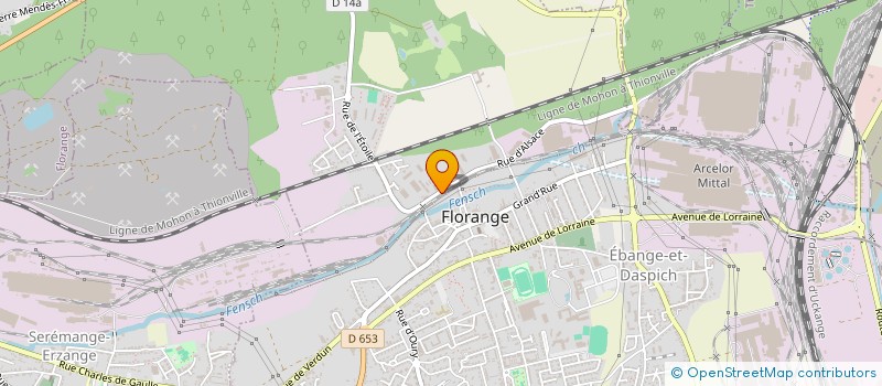 localisation de l'entreprise ECOLE SUPERIEUR DE COMMERCE FLORANGE  FLORANGE