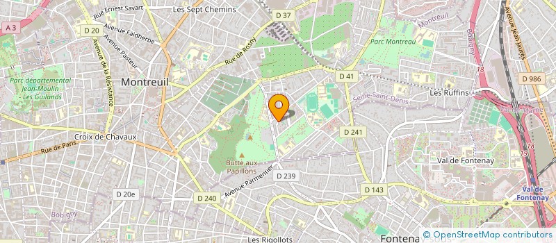 localisation de l'entreprise ECOLE SUPERIEUR MBA à MONTREUIL