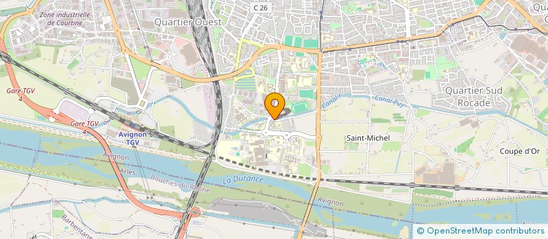 localisation de l'entreprise ECOLE SUPERIEURE D ART D AVIGNON à AVIGNON