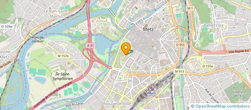 localisation de l'entreprise ECOLE SUPERIEURE D ART DE LORRAINE à METZ