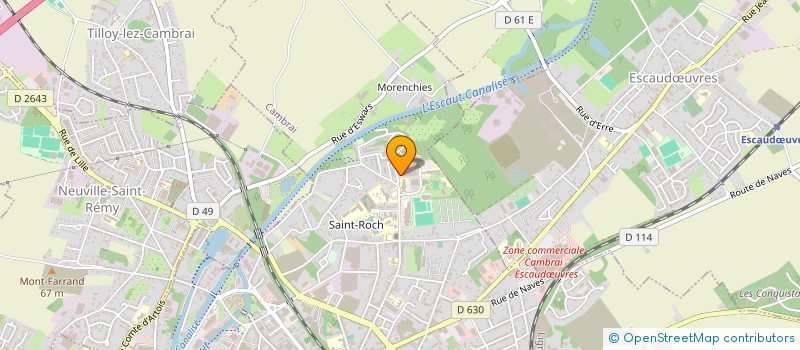 localisation de l'entreprise ECOLE SUPERIEURE D'ART DU NORD-PAS-DE-CALAIS/CAMBRAI à CAMBRAI