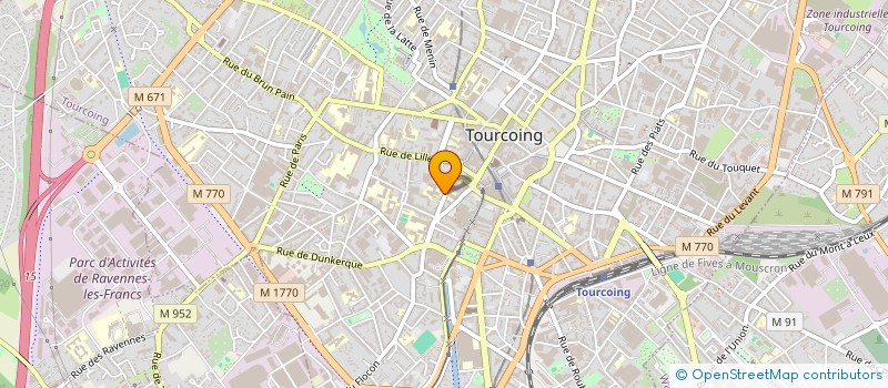 localisation de l'entreprise ECOLE SUPERIEURE D'ART DU NORD-PAS DE CALAIS/DUNKERQUE-TOURCOING à TOURCOING
