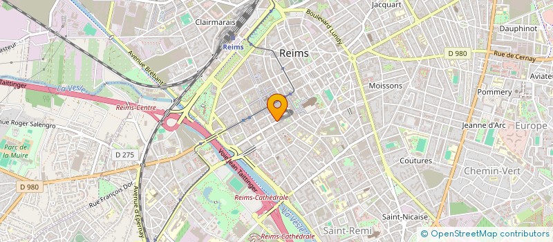 localisation de l'entreprise ECOLE SUPERIEURE D ART ET DE DESIGN DE REIMS à REIMS