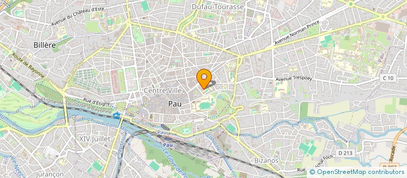localisation de l'entreprise ECOLE SUPERIEURE D'ART ET DE DESIGN DES PYRENEES (ESAD PYRENEES) à PAU