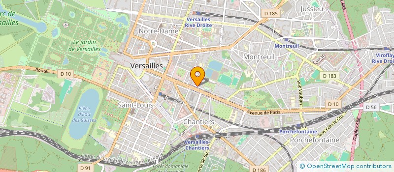 localisation de l'entreprise ECOLE SUPERIEURE D'ART MURAL à VERSAILLES