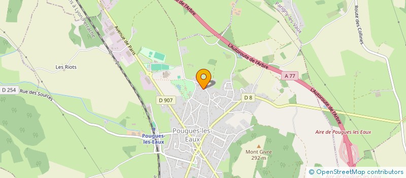 localisation de l'entreprise ECOLE SUPERIEURE D'EQUITATION à POUGUES-LES-EAUX