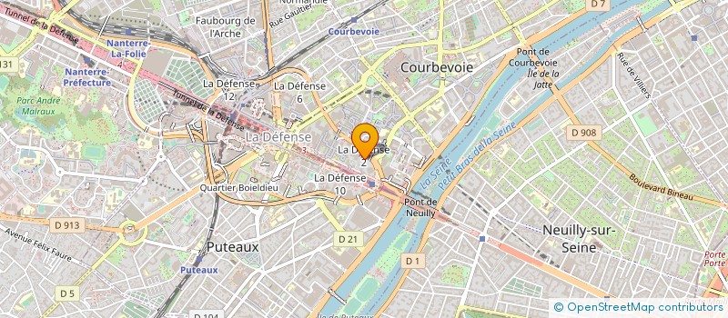 localisation de l'entreprise ECOLE SUPERIEURE DE COMMERCE EXTERIEUR à COURBEVOIE