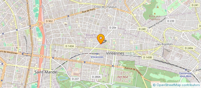 localisation de l'entreprise ECOLE SUPERIEURE DE CONDUITE DE TRAVAUX à MONTREUIL