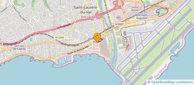 localisation de l'entreprise ECOLE SUPERIEURE DE L'ARTISANAT à SAINT-LAURENT-DU-VAR
