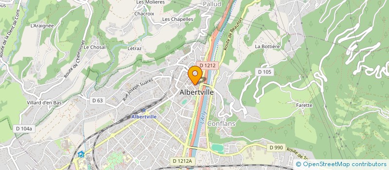 localisation de l'entreprise ECOLE SUPERIEURE DE L'ENTREPRISE à ALBERTVILLE