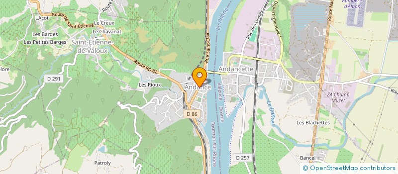 localisation de l'entreprise ECOLE SUPERIEURE DE LA BIO  ANDANCE