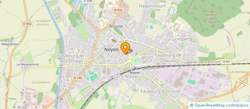 localisation de l'entreprise ECOLE SUPERIEURE DE LA GOUVERNANCE DES AFFAIRES POLITIQUES  NOYON