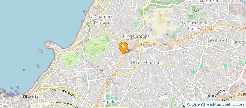 localisation de l'entreprise ECOLE SUPERIEURE DE MARKETING  ANGLET