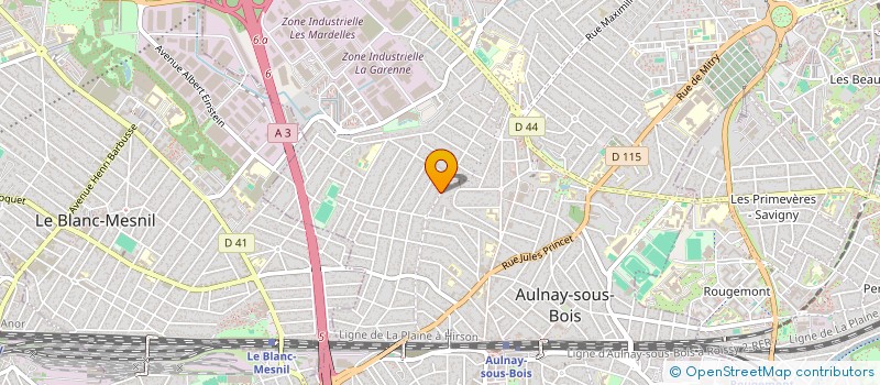 localisation de l'entreprise ECOLE SUPERIEURE DE PARIS EN ETUDES ORIENTALES  AULNAY-SOUS-BOIS