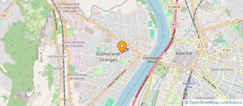 localisation de l'entreprise ECOLE SUPERIEURE DE SANTE CFAP à GUILHERAND-GRANGES