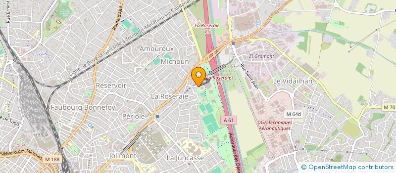 localisation de l'entreprise ECOLE SUPERIEURE DES ARTS DU CIRQUE-TOULOUSE OCCITANIE  TOULOUSE