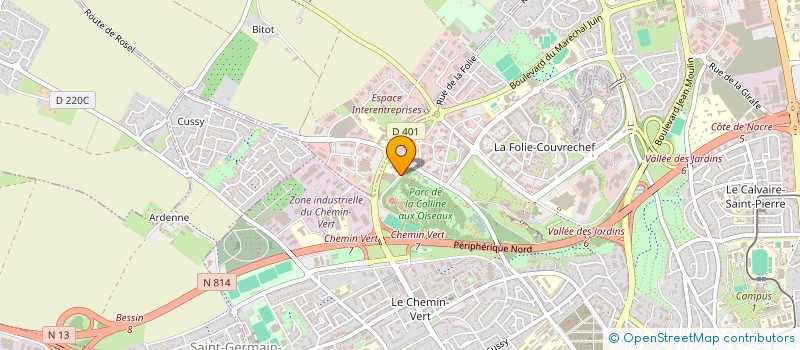 localisation de l'entreprise ECOLE SUPERIEURE DES SERVICES AU ENTREPRISES à CAEN