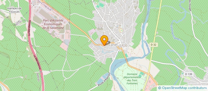 localisation de l'entreprise ECOLE SUPERIEURE DU COEUR HERAULT (ESCH)  CANET