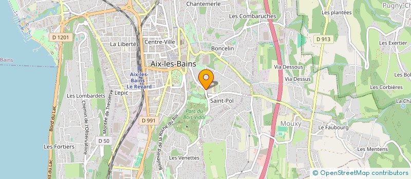 localisation de l'entreprise ECOLE SUPERIEURE ET SECONDAIRE PRIVEE DE JEUNES FILLES BETH JACOB  AIX-LES-BAINS