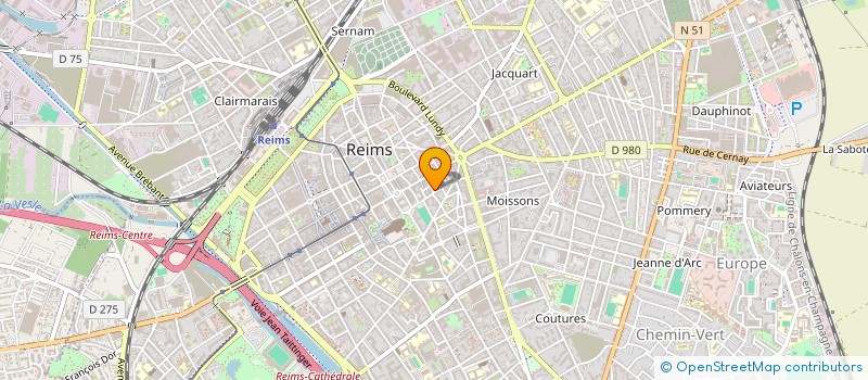 localisation de l'entreprise ECOLE SUPERIEURE EUROPE ESTHETIQ PARFUME à REIMS