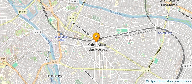 localisation de l'entreprise ECOLE SUPERIEURE EUROPEENNE DE MANAGAMENT  SAINT-MAUR-DES-FOSSES