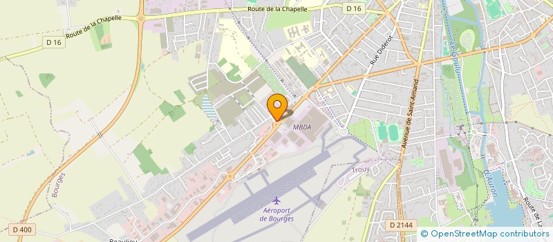 localisation de l'entreprise ECOLE SUPPERIEURE ADMINIS. ENTREPRISES à BOURGES