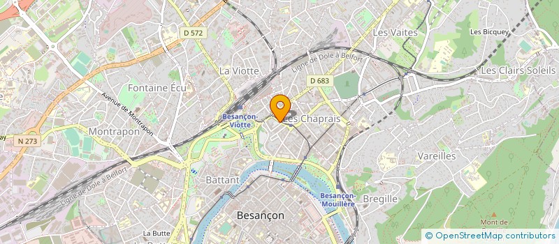 localisation de l'entreprise ECOLE TECH PRIVEE SECRET DIREC à BESANCON