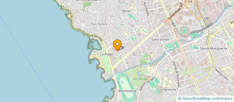localisation de l'entreprise ECOLE TECHNIQUE PRIVEE DE COIFFURE PRADO à MARSEILLE