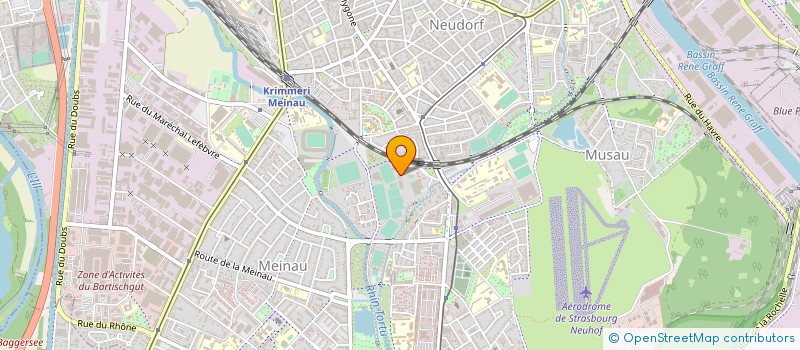localisation de l'entreprise ECOLE TECHNIQUE PRIVEE FOOTBALL à STRASBOURG