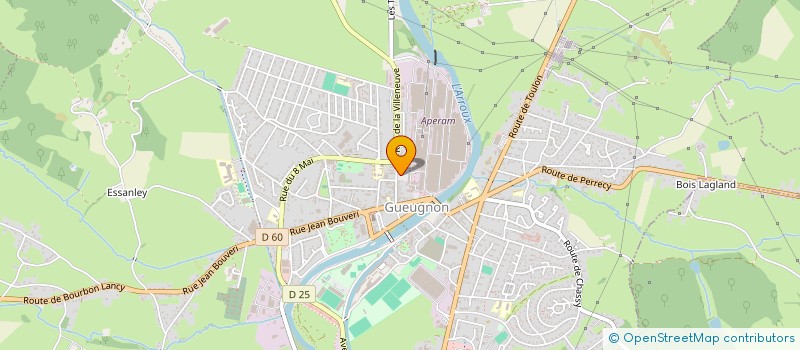 localisation de l'entreprise ECOLE TECHNIQUE PRIVEE FORGES GUEUGNON à GUEUGNON