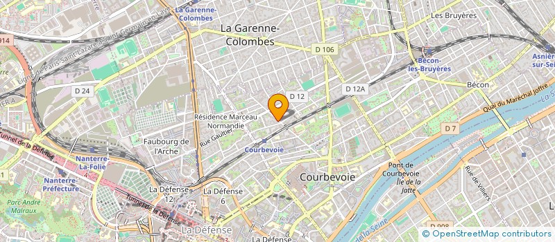 localisation de l'entreprise ECOLE TECHNIQUE ST GENEVIEVE98 à COURBEVOIE