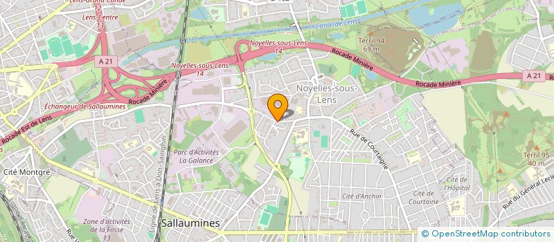 localisation de l'entreprise ECOLE TERRE DE TRAIL  NOYELLES-SOUS-LENS