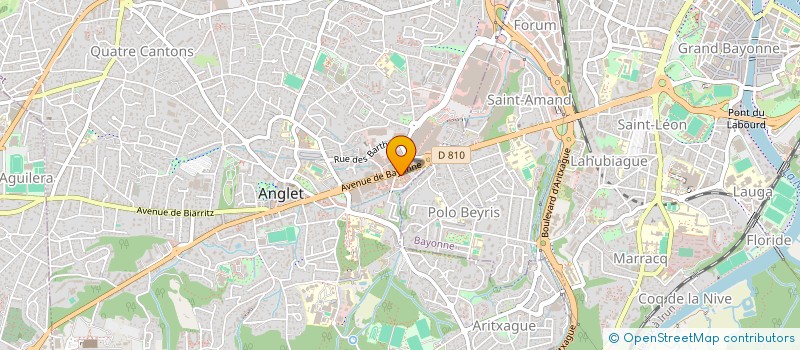 localisation de l'entreprise ECOLE TERRITORIALE POUR L'INNOVATION ET LA COOPERATION  ANGLET