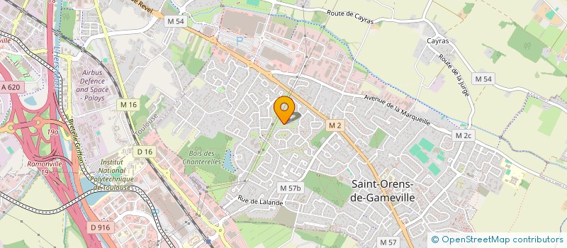 localisation de l'entreprise ECOLE TOULOUSAINE DE YOGA CLASSIQUE (ETYC)  SAINT-ORENS-DE-GAMEVILLE