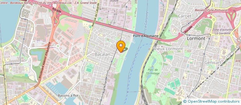 localisation de l'entreprise ECOLE TRADI KUNDALINI YOGA YOGI BHAJAN  BORDEAUX