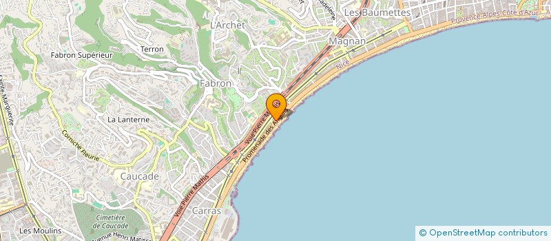 localisation de l'entreprise ECOLE TRAITANT NATUROLOGIE APPLIQU SANTE à NICE