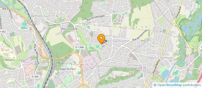 localisation de l'entreprise ECOLE VERTE à GRAND-CHARMONT