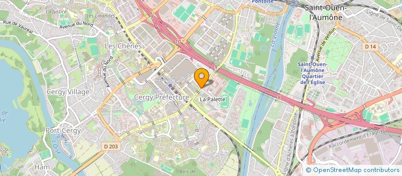 localisation de l'entreprise ECOLE & VIE LOCALE à CERGY