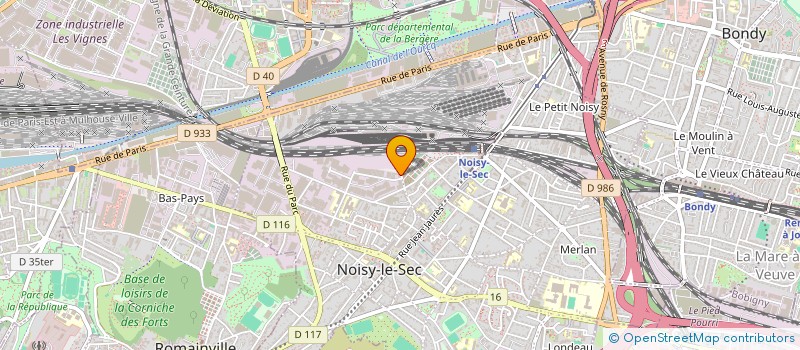 localisation de l'entreprise ECOLE VIVANTE ALTERNATIVE à NOISY-LE-SEC