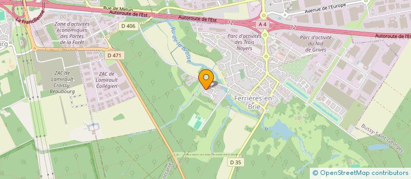 localisation de l'entreprise ECOLE VOVINAM VIET VO DAO DE FERRIERES EN BRIE  FERRIERES-EN-BRIE