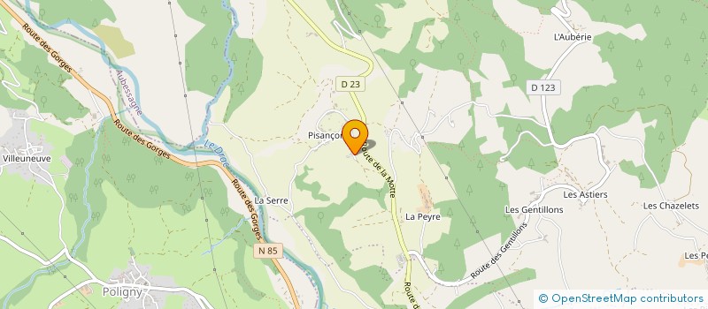 localisation de l'entreprise ECOLE VTT ORCIERES  SAINT-BONNET-EN-CHAMPSAUR