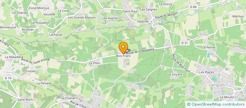 localisation de l'entreprise ECOLE7 à PORTE-DES-PIERRES-DOREES