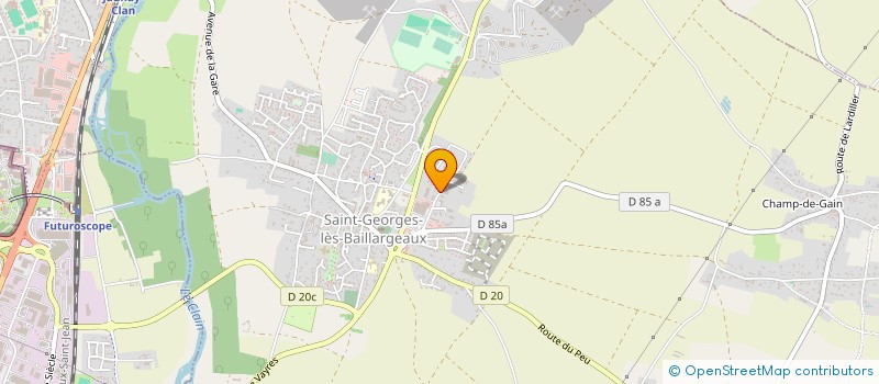 localisation de l'entreprise ECOLEAU PLUIE à SAINT-GEORGES-LES-BAILLARGEAUX