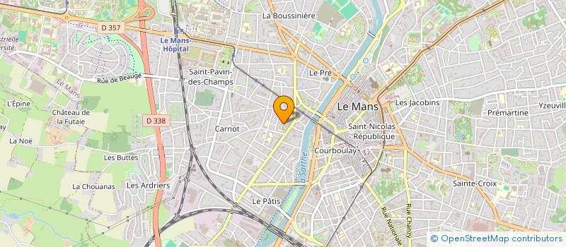 localisation de l'entreprise ECOLES SARTHE TANNA  LE MANS