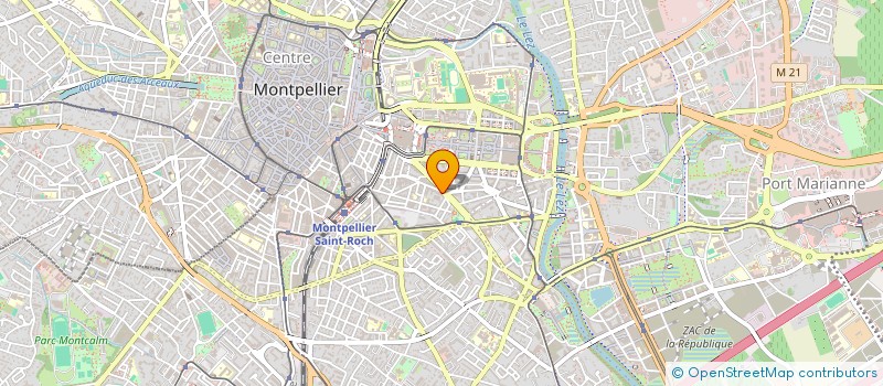 localisation de l'entreprise ECOLESPOINTCOMM à MONTPELLIER