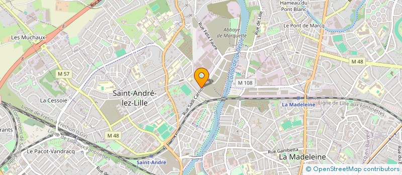 localisation de l'entreprise ECOLIANE à SAINT-ANDRE-LEZ-LILLE