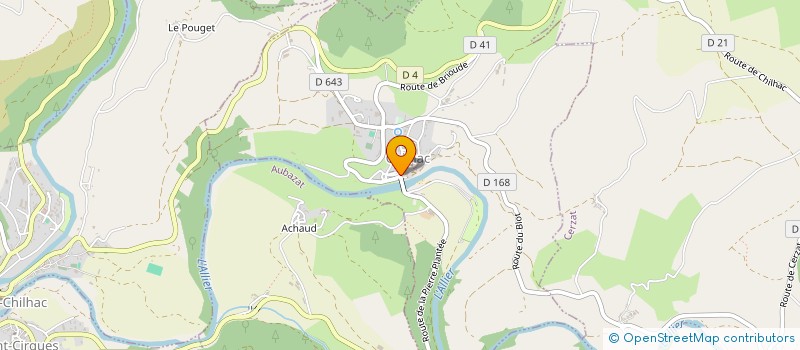 localisation de l'entreprise ECOLIBRE  CHILHAC